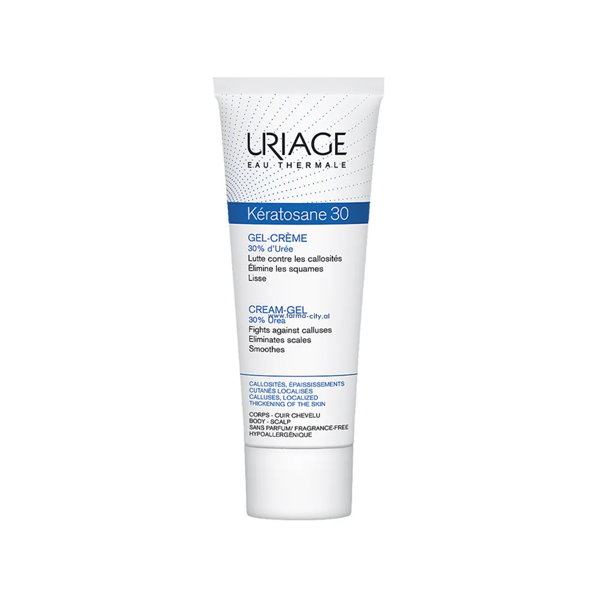 Uriage Kératosane 30 Cream-Gel cream-gel me 30% urea për zona të trasha dhe të ashpra Uriage