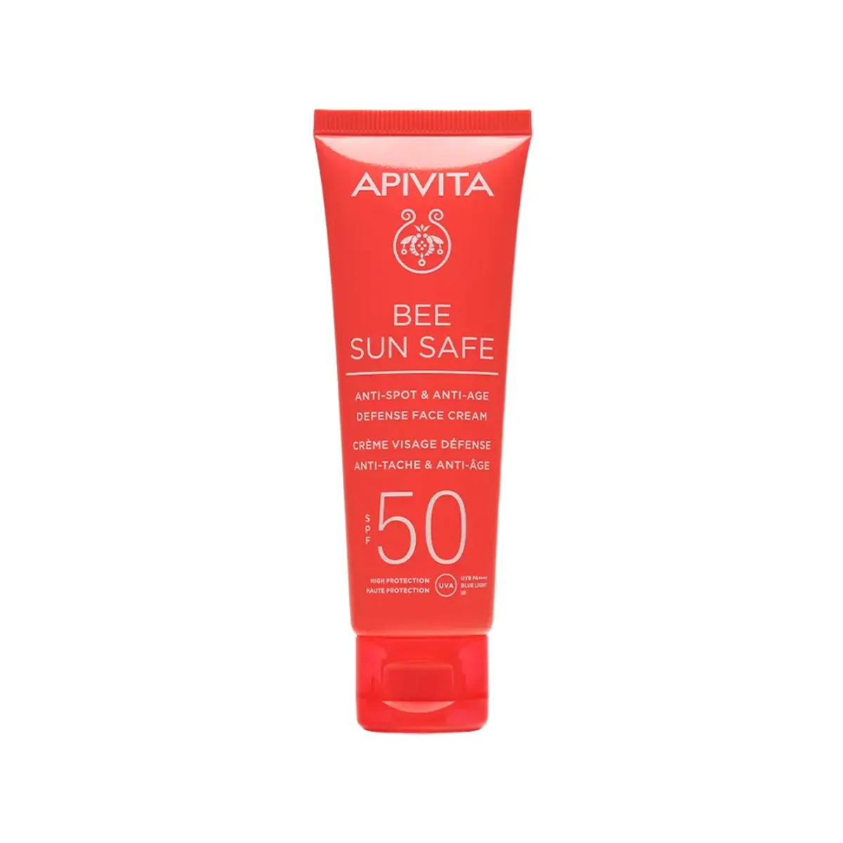 Apivita Bee Sun Safe Anti-Spot & Anti-Age Defense Face Cream SPF50 krem diellor kundër njollave dhe rrudhave