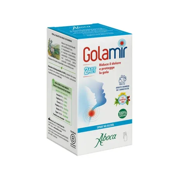 Aboca Golamir Spray i Fortë 30 ml për dhimbjen e fytit