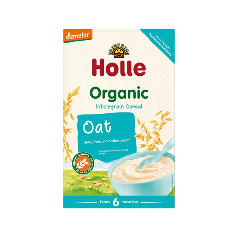 Holle Organic Oat Porridge, drithëra Holle, ushqim organik për bebe, Oat, Gaia Pharma