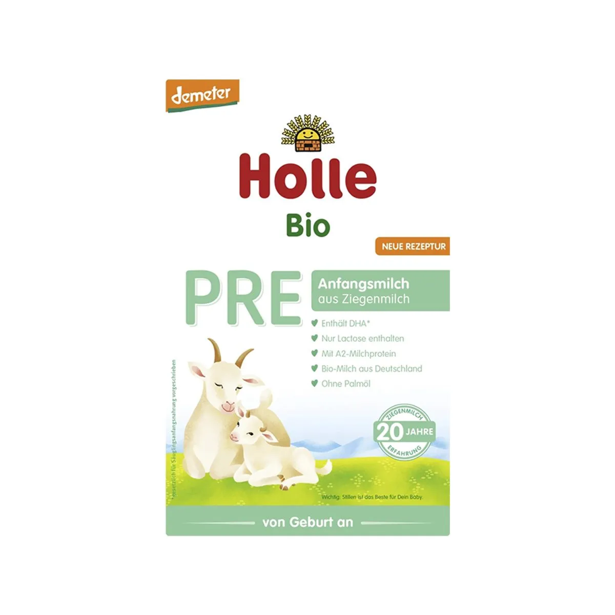 Holle Organic Pre Goat Milk Formula, formulë me qumësht dhie, qumësht formulë nga lindja, Holle formulë organike, Gaia Pharma