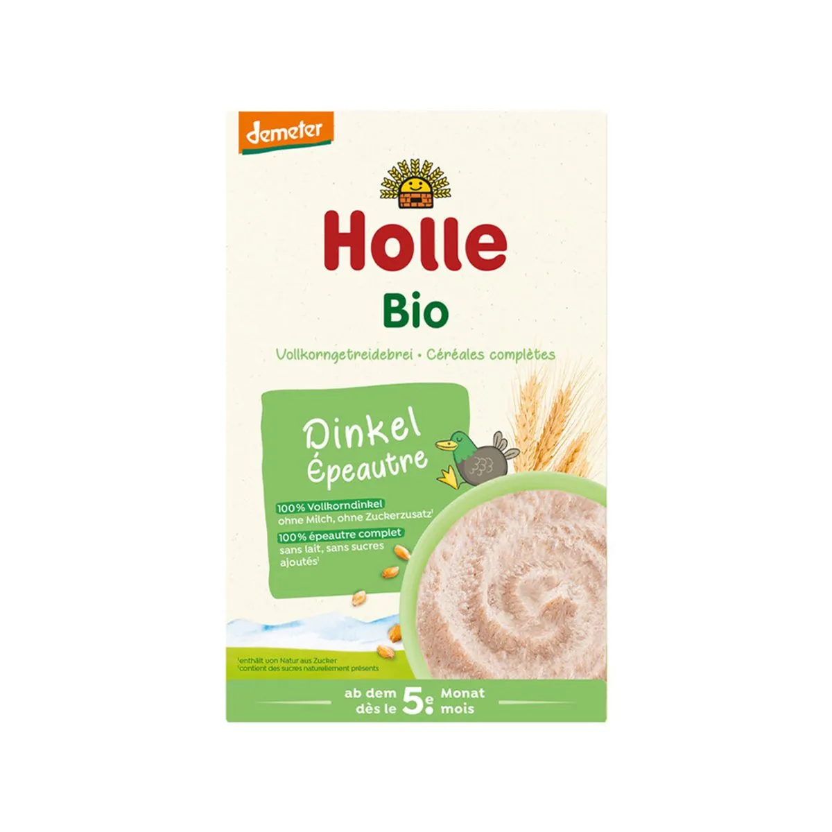 Holle Organic Spelt Wholegrain Porridge, drithëra Holle, ushqim organik për bebe, Spelt, Gaia Pharma