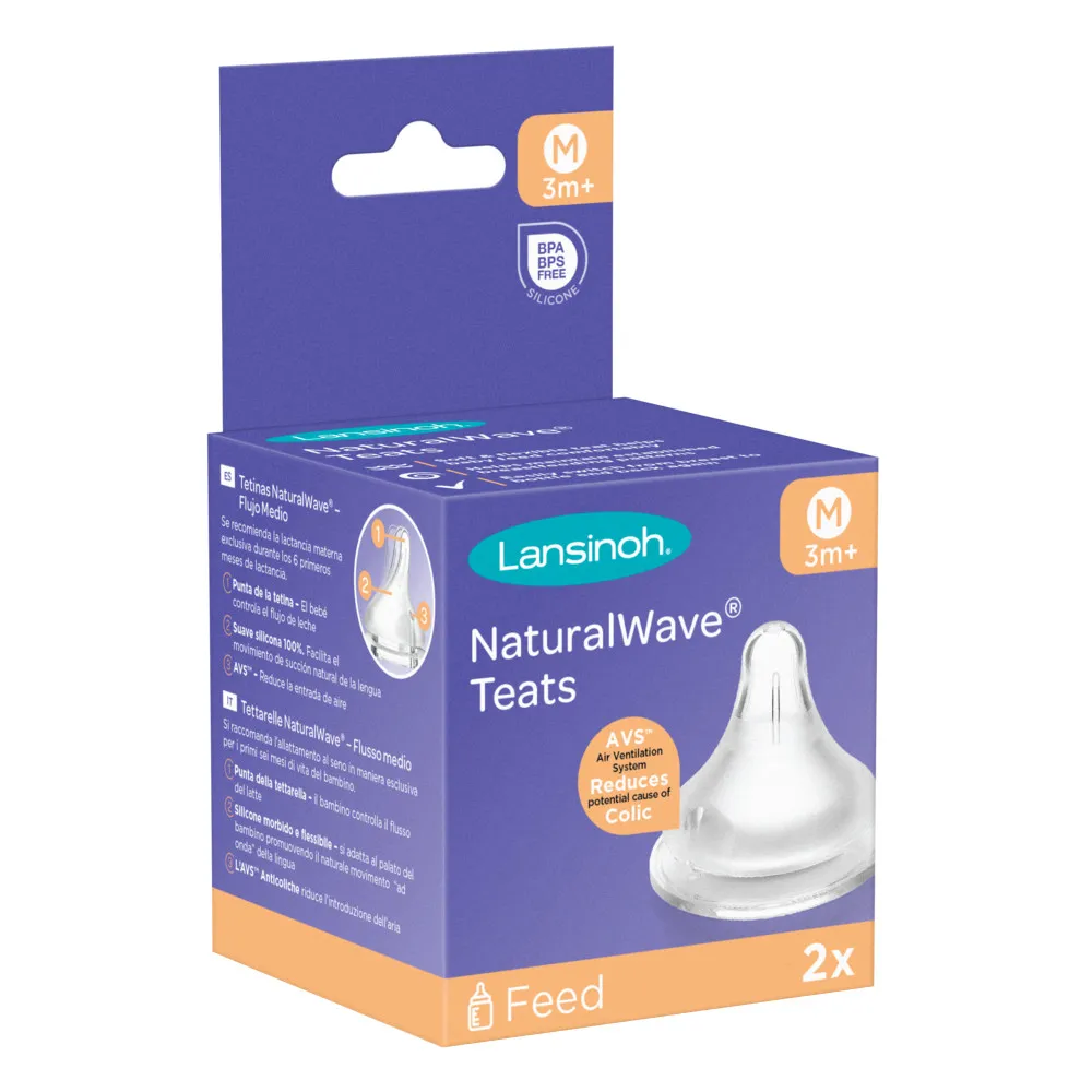Lansinoh NaturalWave biberon, teat për biberon Lansinoh