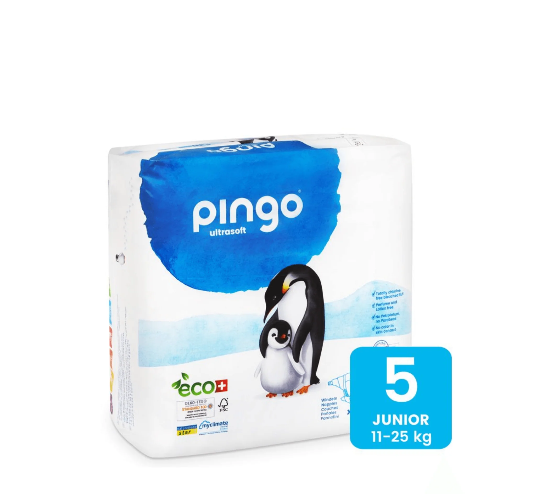 Pingo Junior Size 5 Diapers, pelena Pingo size 5, pelena për 11–16 kg, pelena eco për bebe, Gaia Pharma