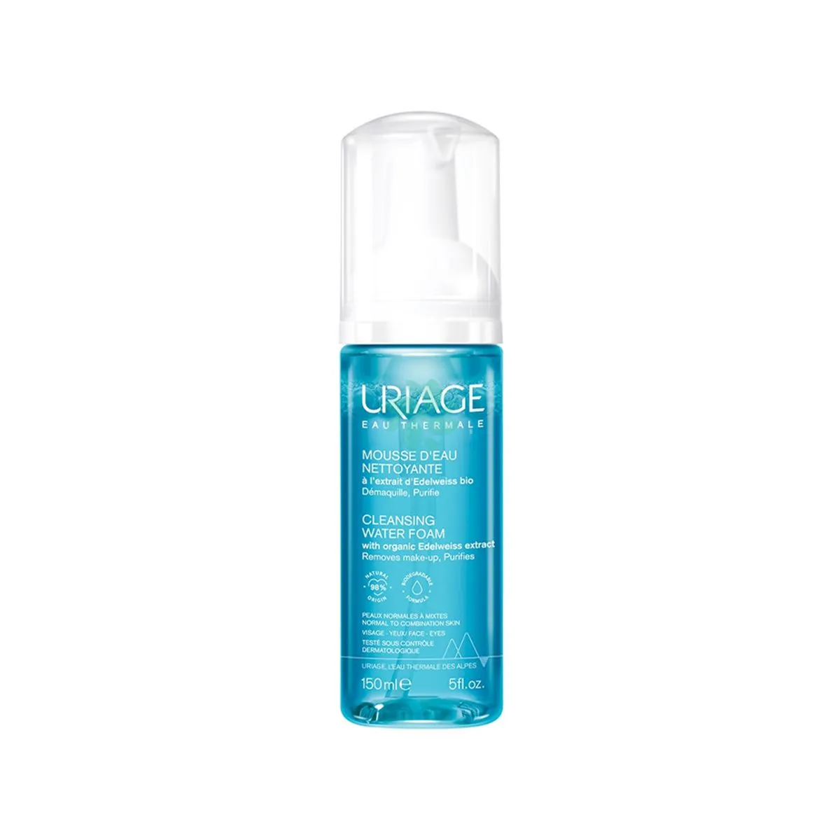 Uriage Cleansing Water Foam shkumë pastruese për fytyrën Uriage