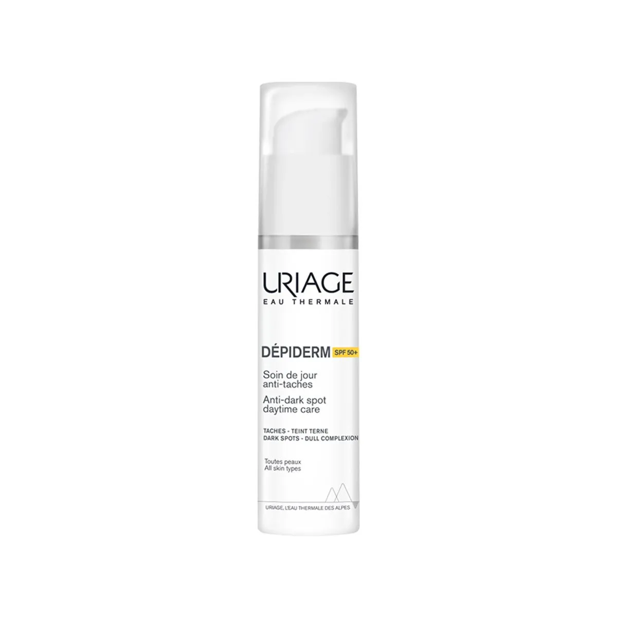 Uriage Dépiderm Anti-Brown Spot Daytime Care SPF50+ kujdes ditor kundër njollave me SPF50+ Uriage