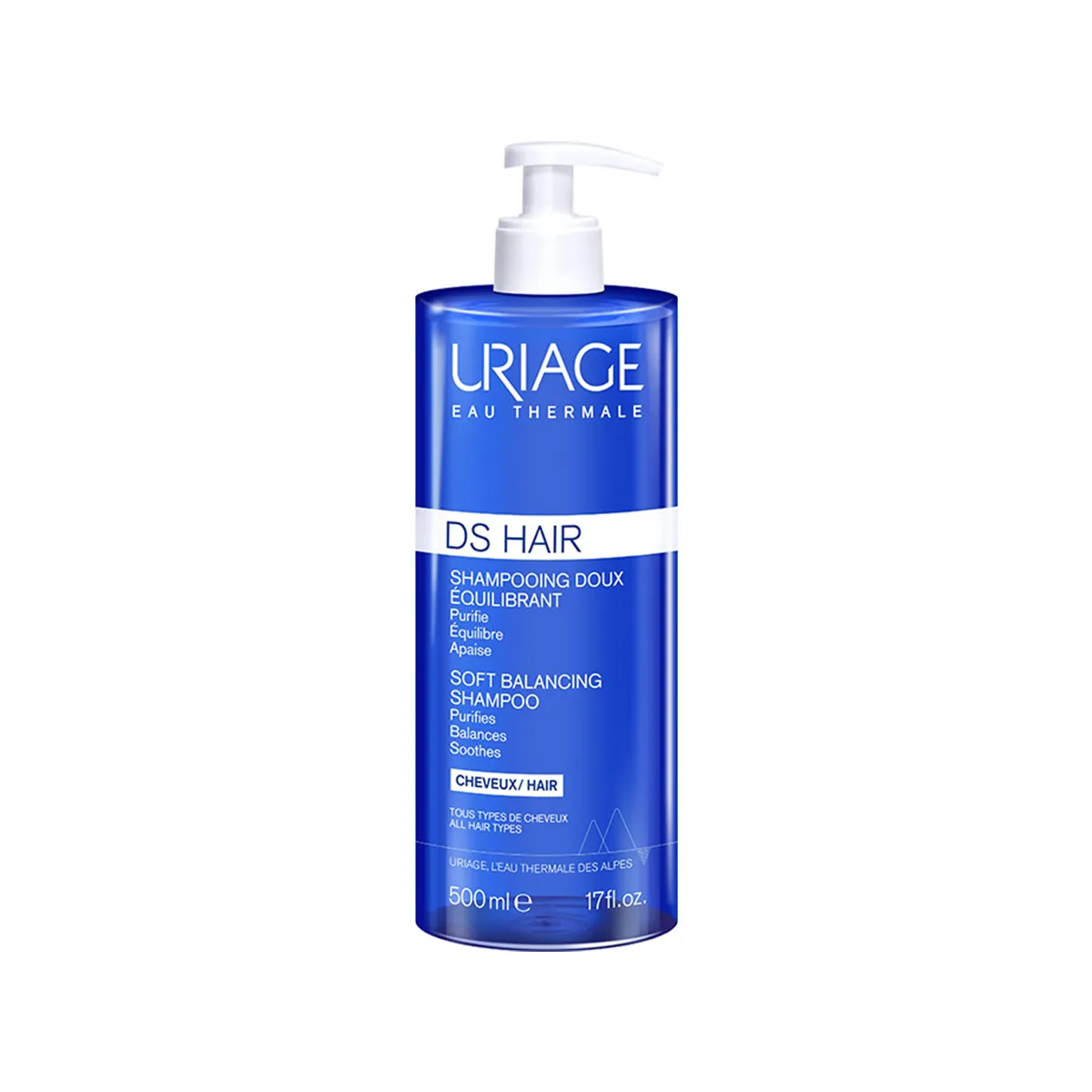 Uriage DS Hair Soft Balancing Shampoo shampo balancues për përdorim të shpeshtë Uriage