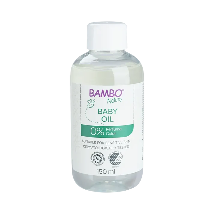 Bambo Nature Baby Oil, vaj pa parfum dhe ngjyrues për masazh, banjë dhe kujdesin e lëkurës së thatë të bebes.
