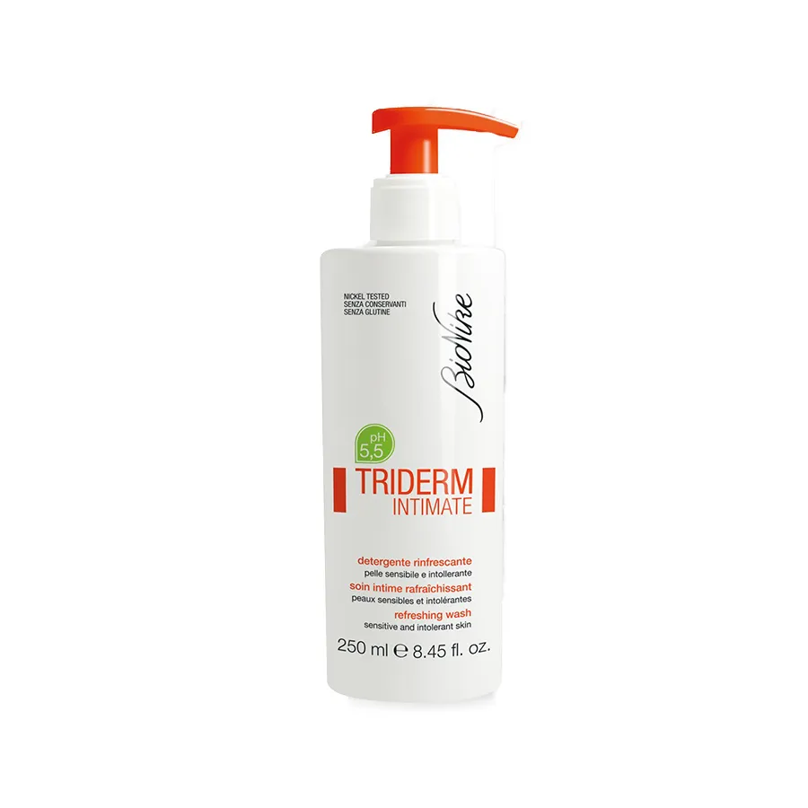 BioNike Triderm Intimate 250 ml larës intim antibakterial pH 3.5 për lëkurë të ndjeshme