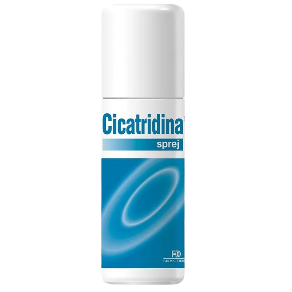Cicatridina Spray 125 ml me acid hialuronik për plagë, djegie dhe riparim të lëkurës