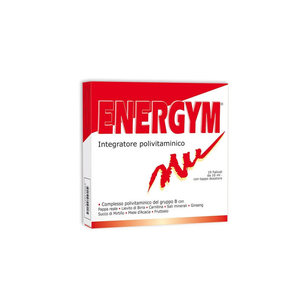 Paketim Difass Energym me 10 flakonë monodozë me vitamina B, karnitinë, magnez, kalium, ginseng dhe pappa reale për energjinë dhe lodhjen.
