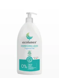 Ecolunes Baby Bottle & Dish Liquid në shishe 500 ml, larës pa parfum për biberonë, gota dhe aksesorë ushqyerjeje.