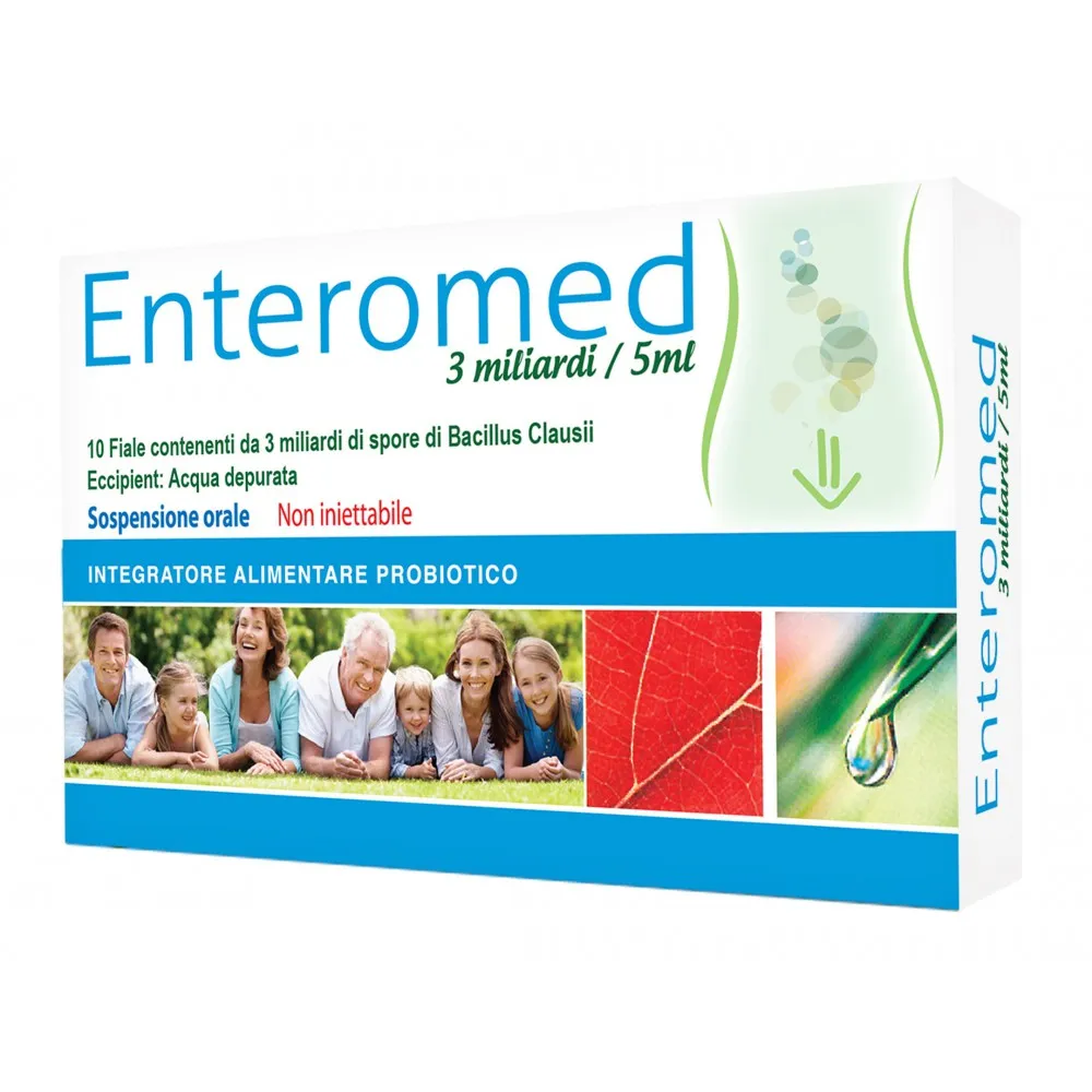 Enteromed 3 miliardë 5 ml 10 flakonë me Bacillus clausii UBBC 07