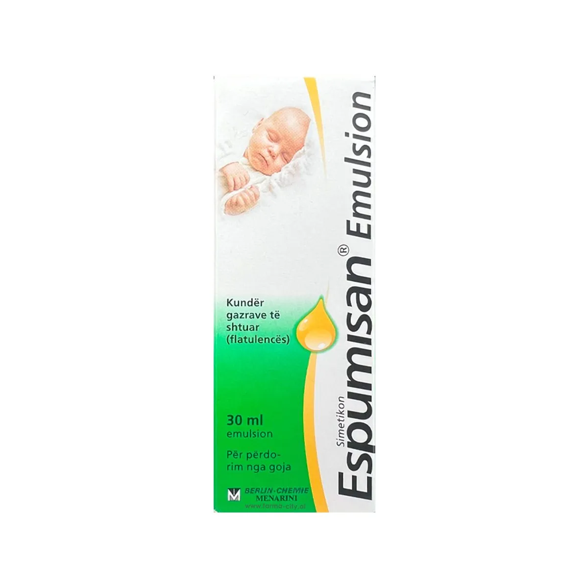 Espumisan Pika Orale 40 mg/ml 30 ml me simetikon për gazra dhe kolika