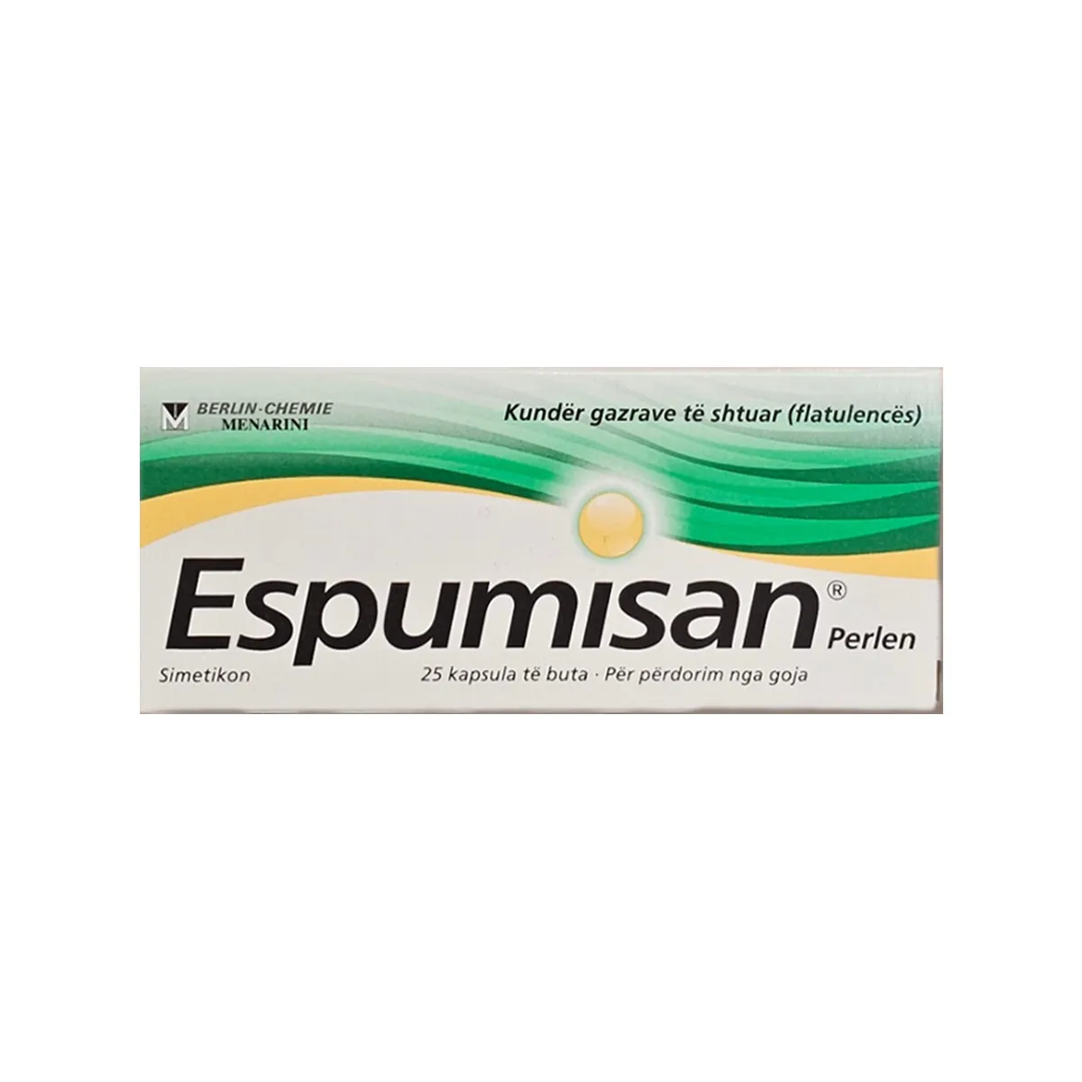Espumisan 40 mg 25 kapsula të buta me simetikon për fryrje dhe gazra