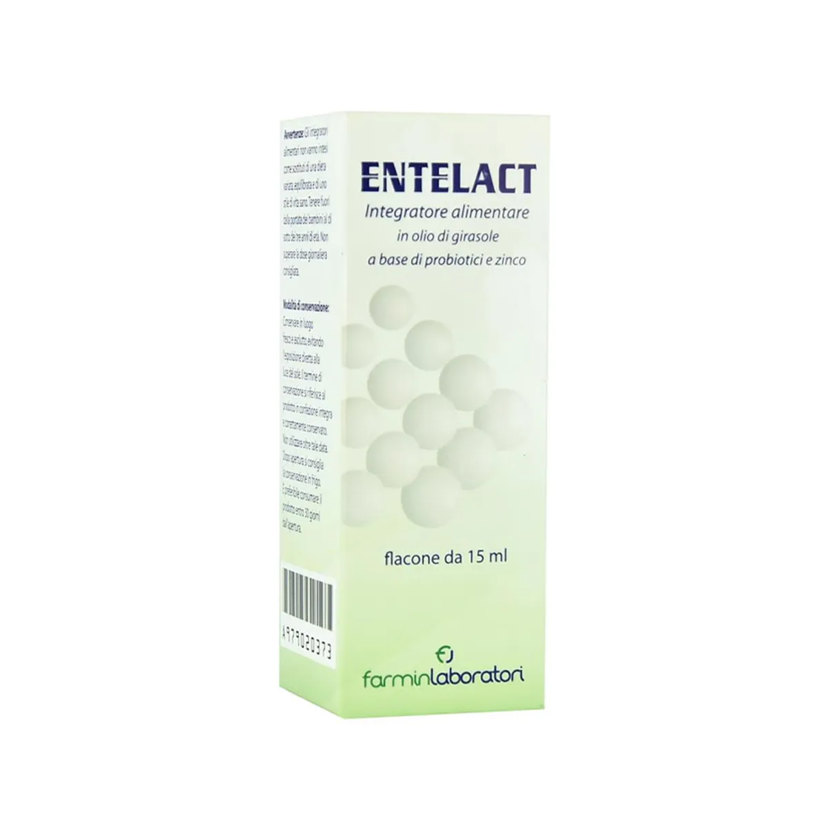 Farmin Laboratori Entelact në pika me Bifidobacterium bifidum, Lactobacillus rhamnosus dhe zink për florën intestinale.