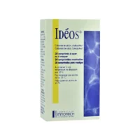 Innotech IDEOS 500 mg/400 IU, kuti me 30 tableta të përtypshme me kalcium dhe vitaminë D3.
