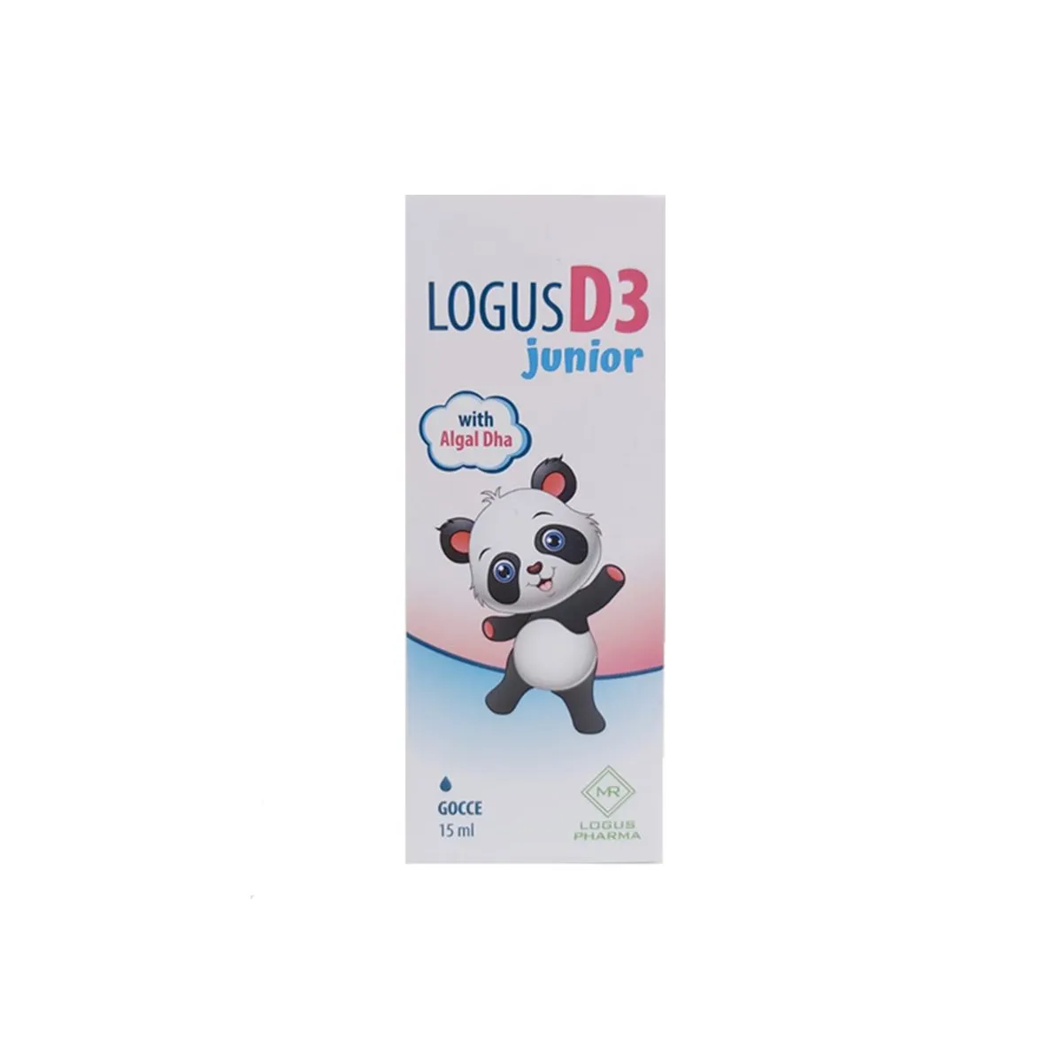 Logus Pharma Logus D3 Junior në pika me vitaminë D3 dhe DHA nga mikroalga për bebe dhe fëmijë.
