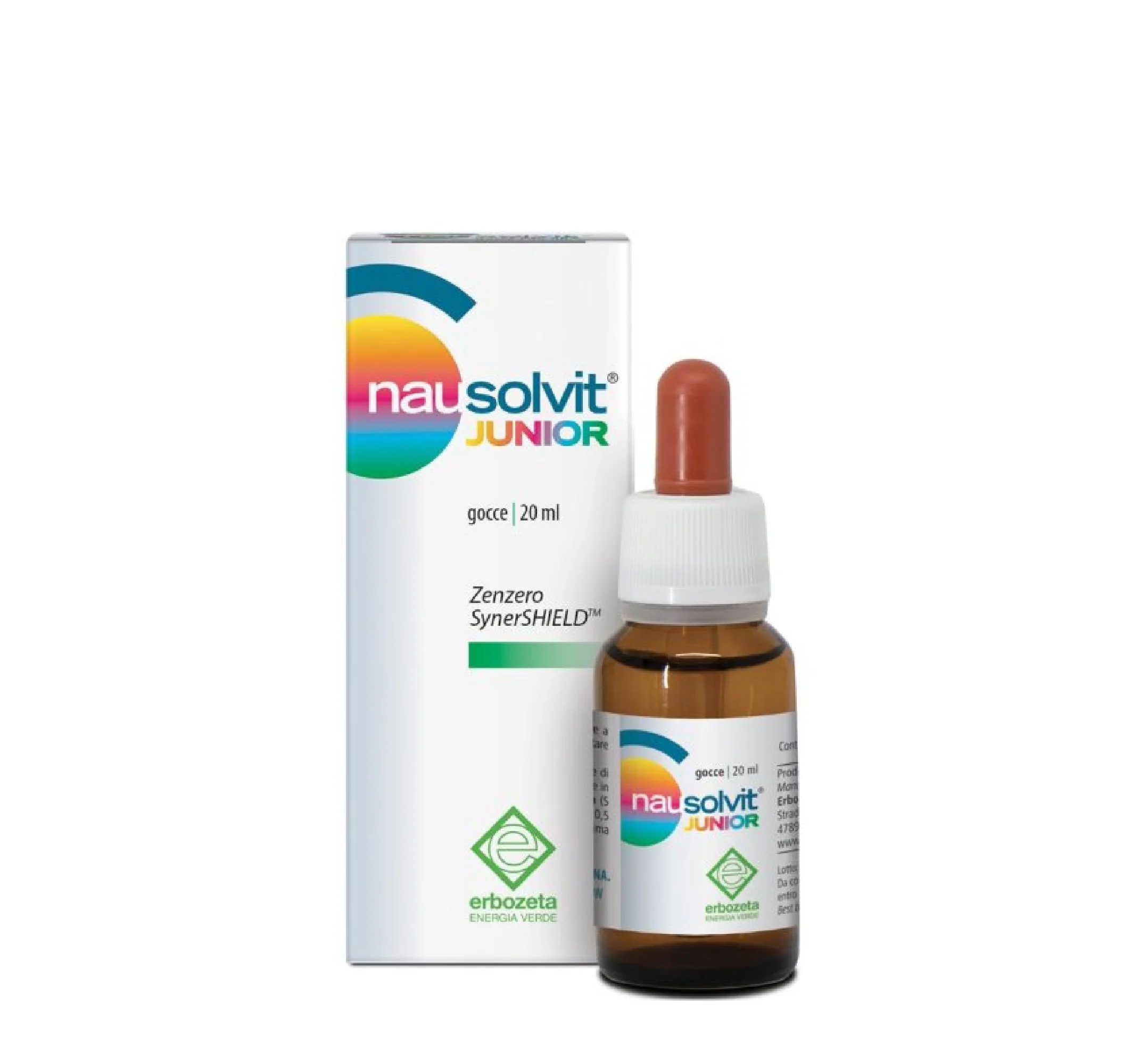 Nausolvit Junior pika 20 ml me Ginger SynerSHIELD për nauzenë te fëmijët