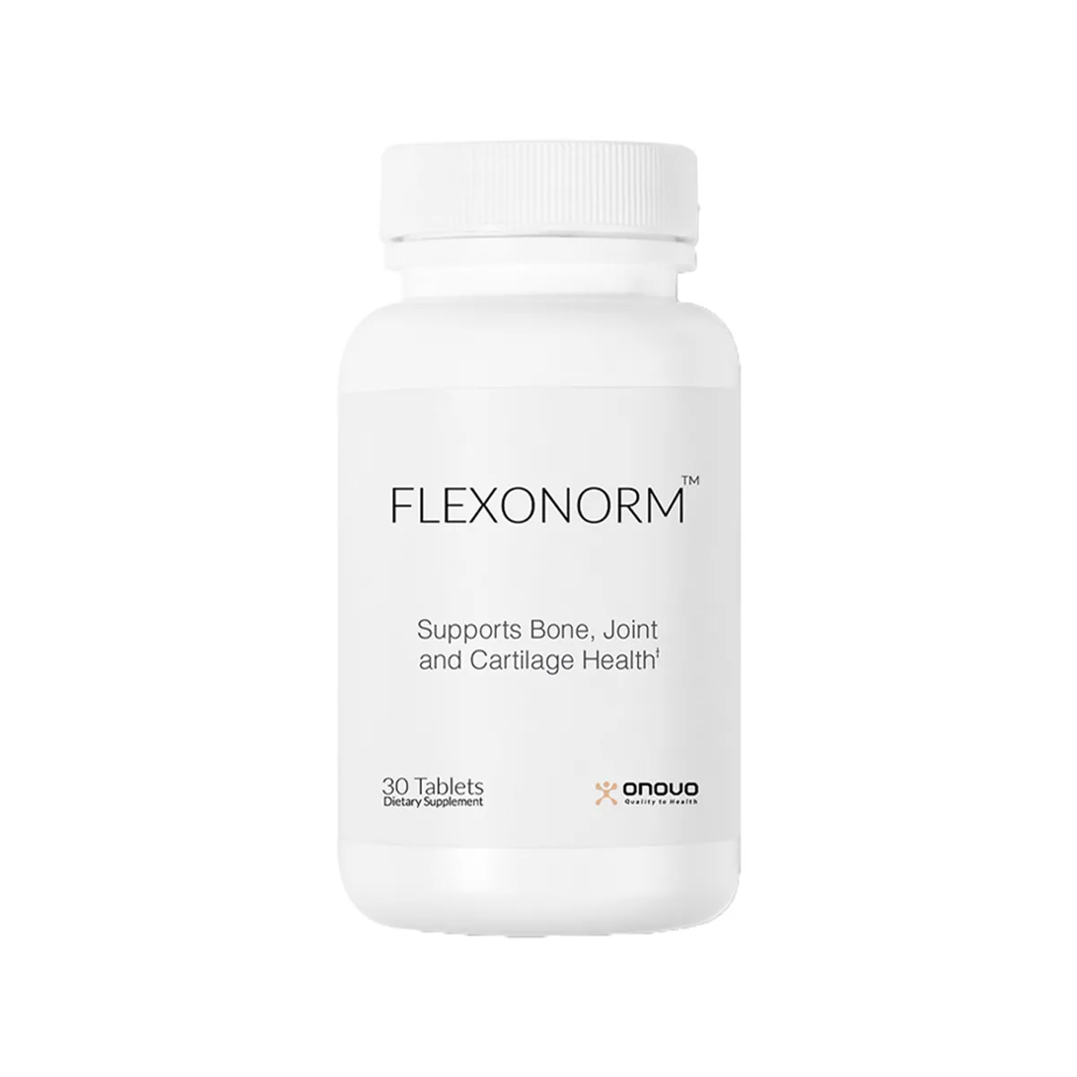 Onovo Flexonorm, suplement kompleks me kalcium, vitaminë D3, K2 MK-7, magnez, zink, glukozaminë, MSM dhe kondroitinë.