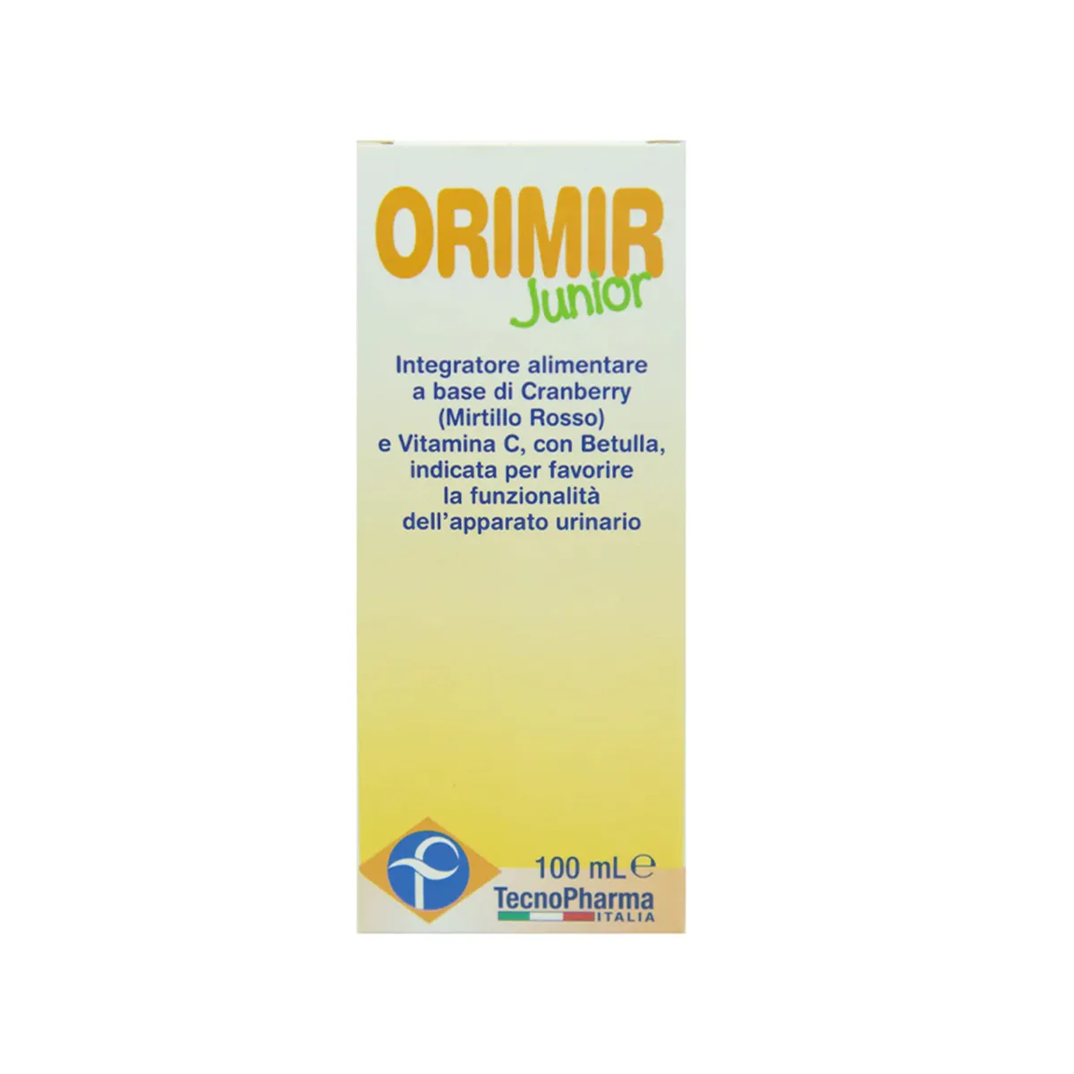 Orimir Junior shurup me cranberry mështeknë dhe vitaminë C për traktin urinar të fëmijëve