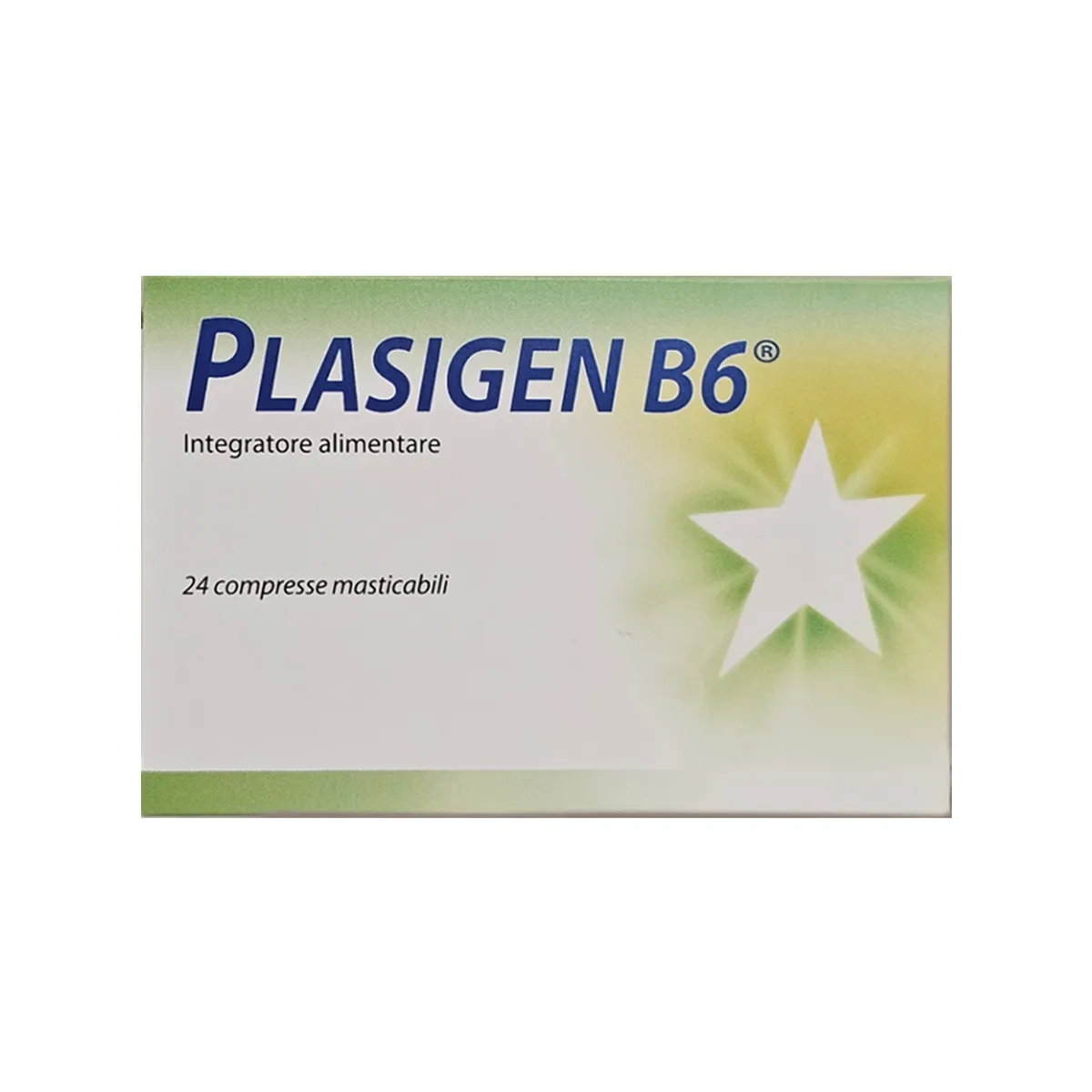Plasigen B6 24 tableta përtypëse me xhinxher dhe vitamina B për nauzenë