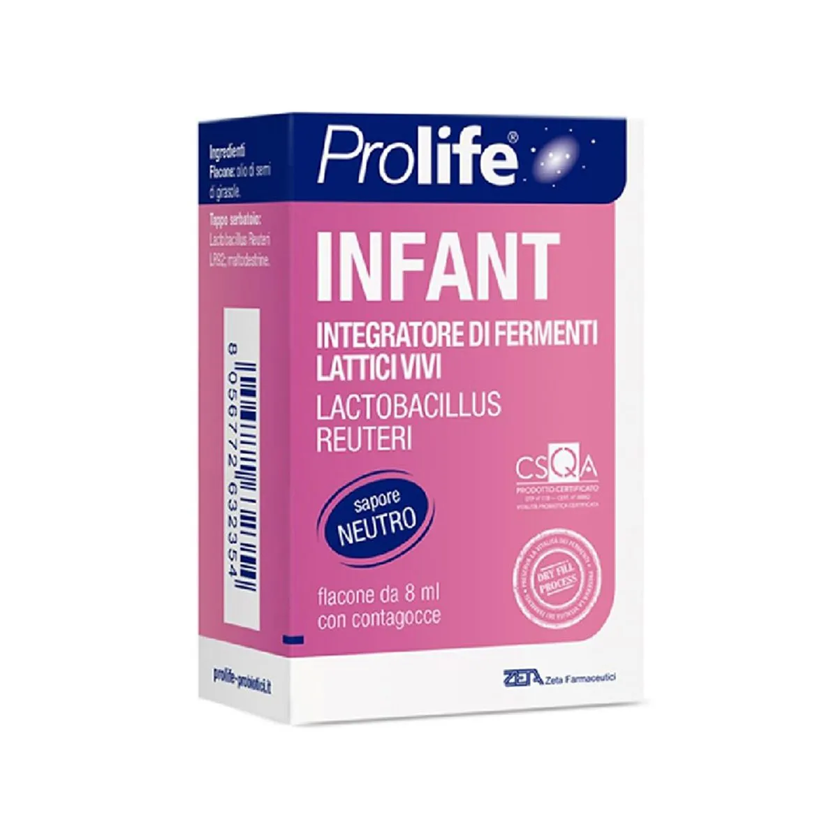 Prolife Infant pika 8 ml me Lactobacillus reuteri për foshnja