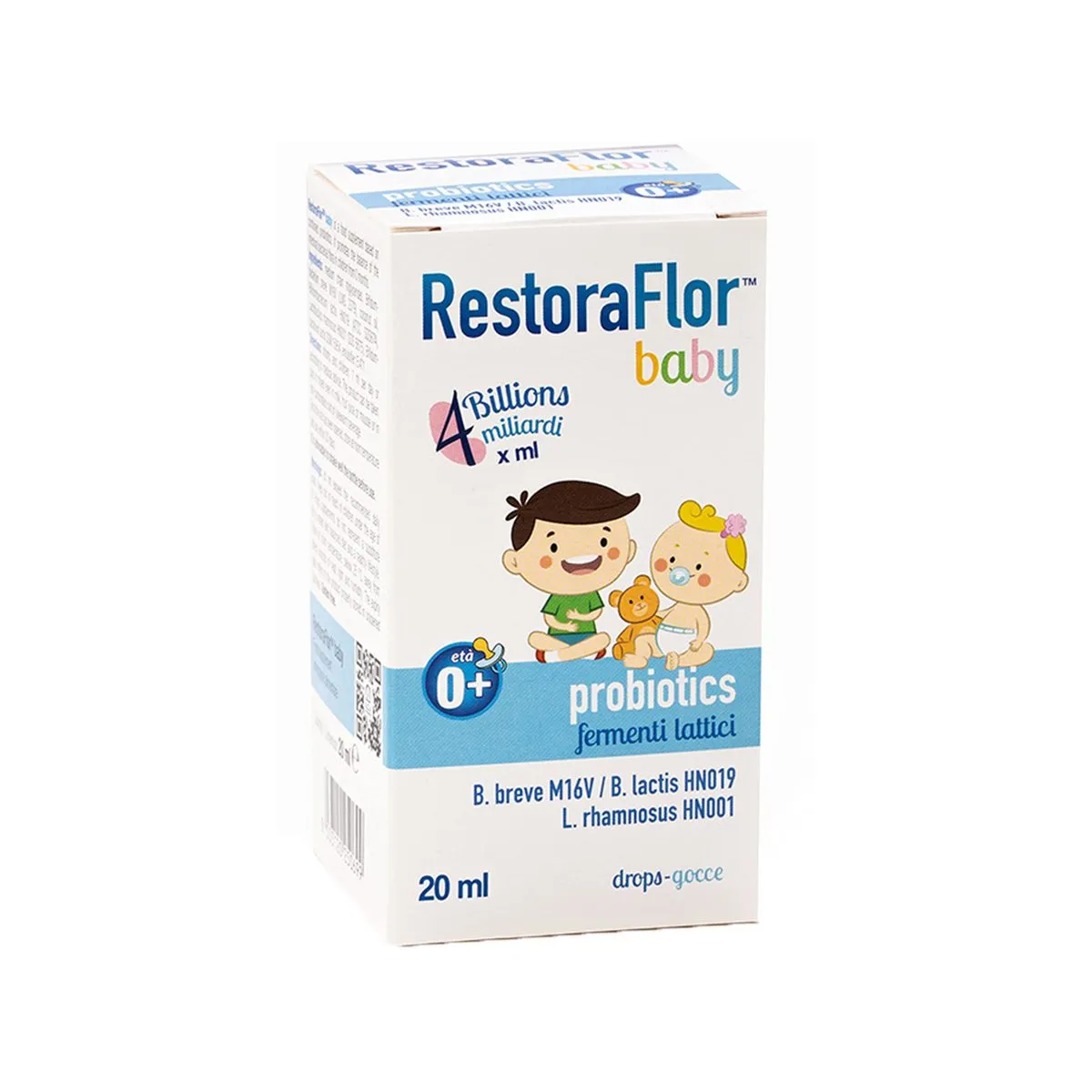 RestoraFlor Baby pika 20 ml me 4 strain-e probiotike nga lindja