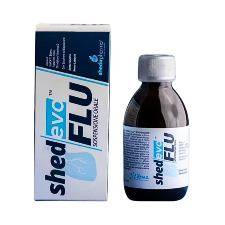Shedir Pharma Shedevo Flu shurup 180 ml me N-acetilcisteinë dhe ekstrakte bimore