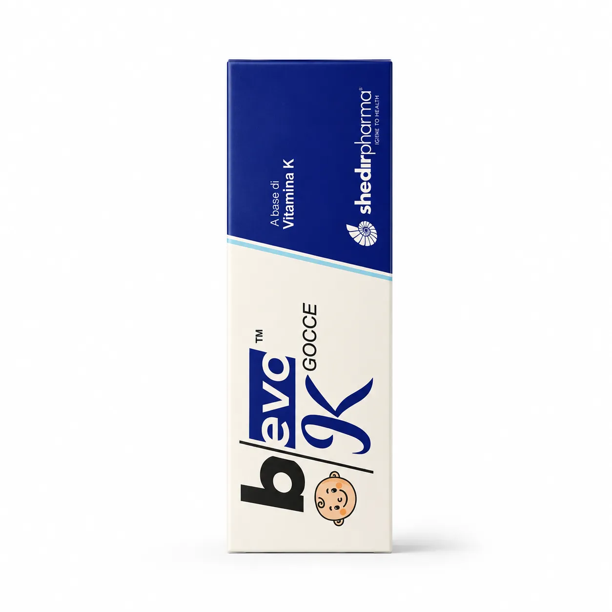 Shedir Pharma Bevo K në pika me vitaminë K për foshnja, për përdorim sipas etiketës dhe këshillës pediatrike.