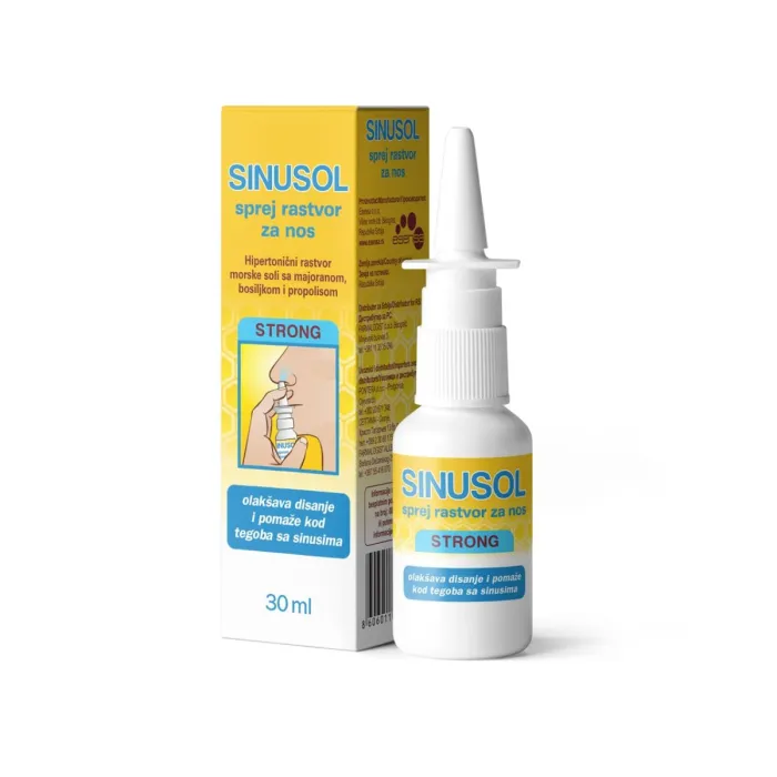 Sinusol spray nazal hipertonik me kripë deti N-acetilcisteinë dhe propolis
