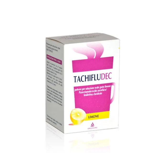 Tachifludec 10 bustina me paracetamol vitaminë C dhe fenilefrinë