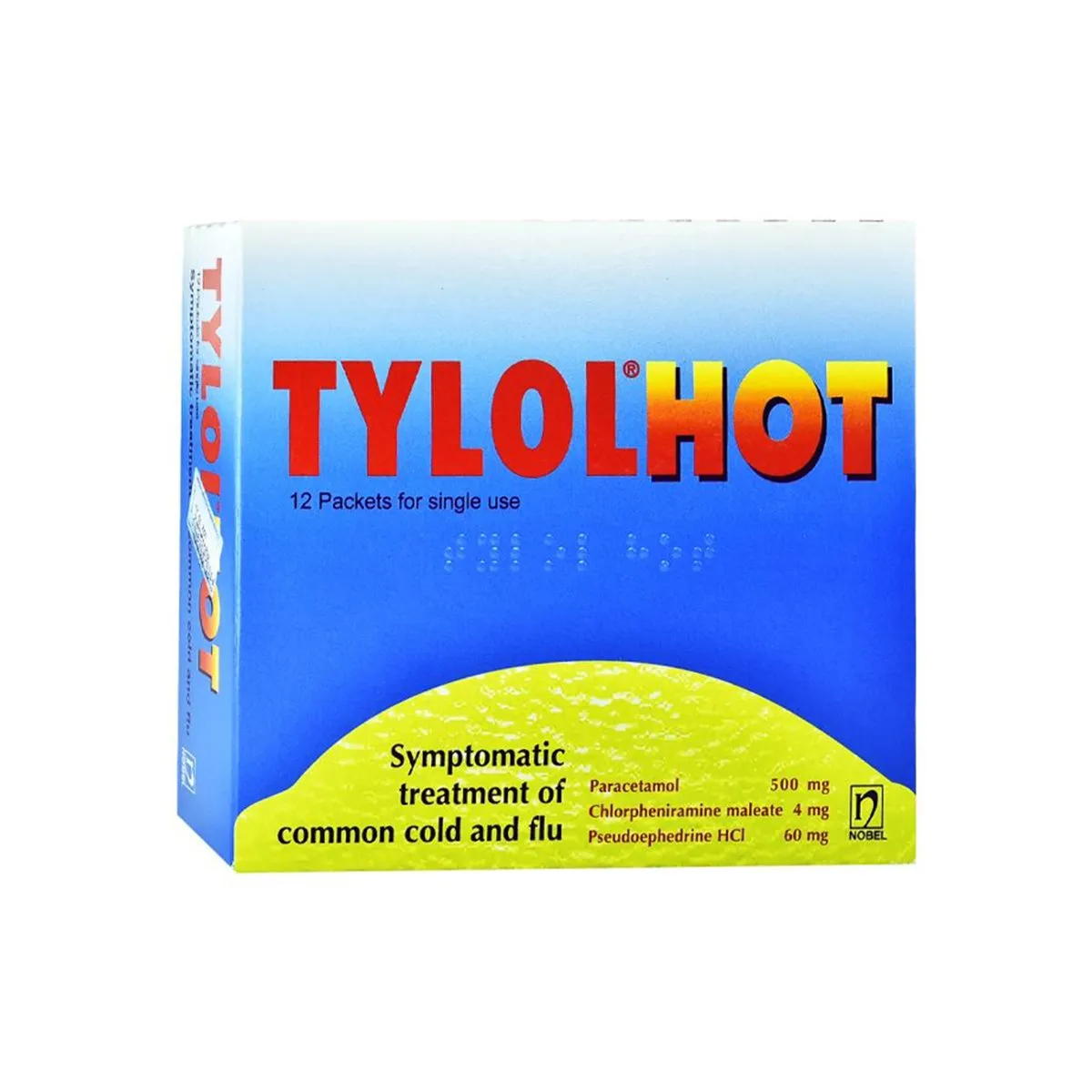 Tylol Hot 12 bustina me paracetamol pseudoefedrinë dhe klorfenaminë