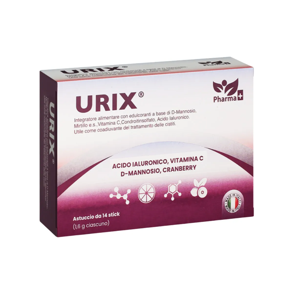 Urix bustina me D-mannose cranberry acid hialuronik dhe kondroitinë për traktin urinar