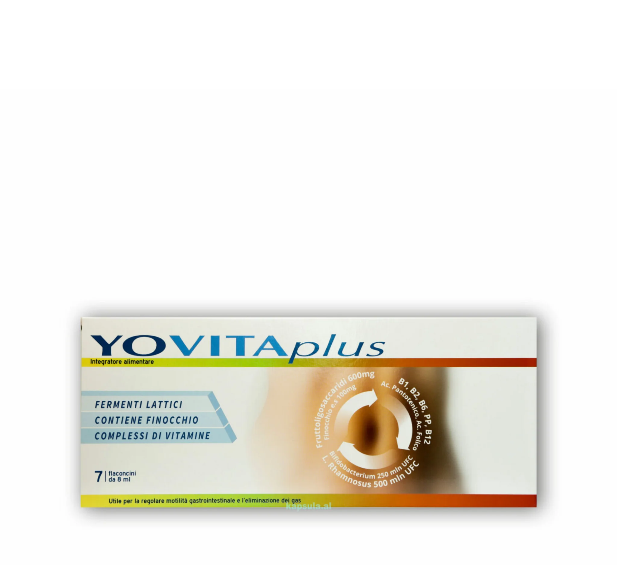 Yovita Plus 7 flakonë me probiotikë FOS finok dhe vitamina B