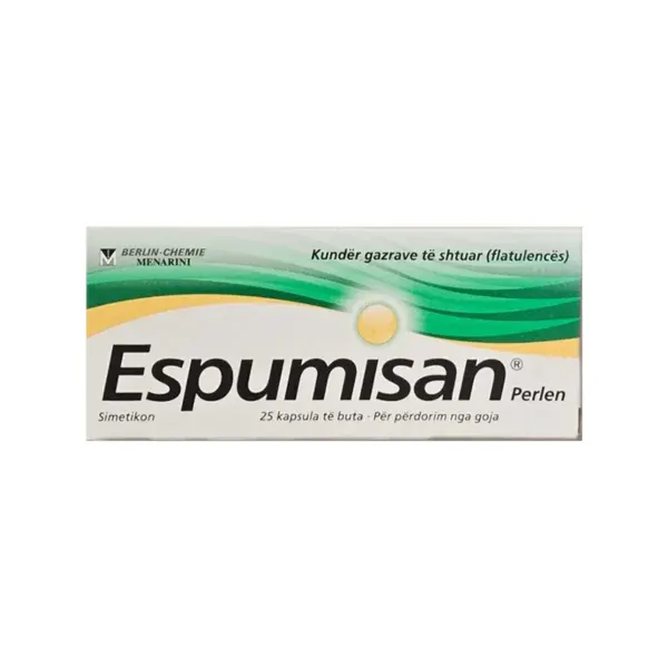 Espumisan 40 mg 25 kapsula të buta me simetikon për fryrje dhe gazra