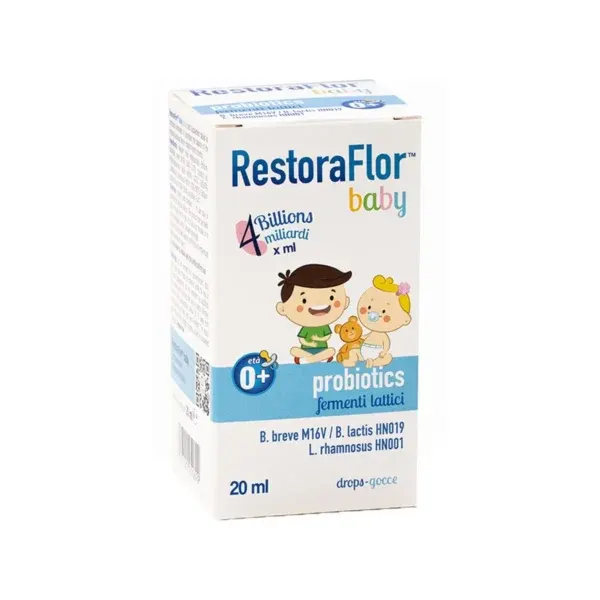 RestoraFlor Baby pika 20 ml me 4 strain-e probiotike nga lindja