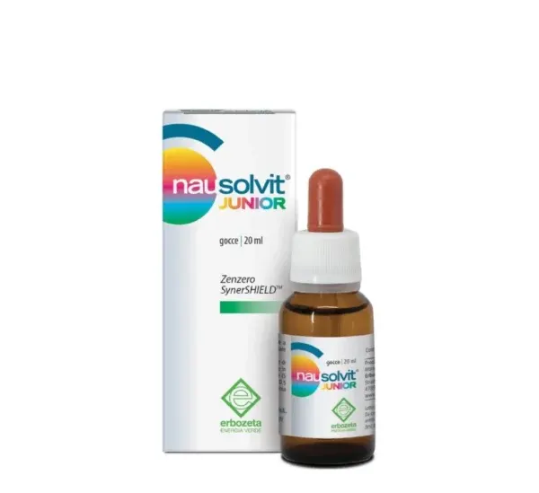 Nausolvit Junior pika 20 ml me Ginger SynerSHIELD për nauzenë te fëmijët