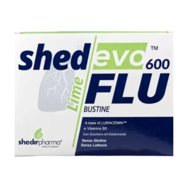 Shedevo Flu 600 mg 18 bustina me N-acetilcisteinë vitaminë C dhe eukalipt