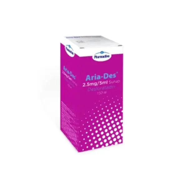 Aria-Des 2.5 mg për 5 ml shurup me desloratadinë