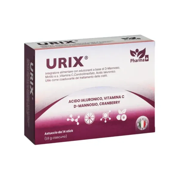 Urix bustina me D-mannose cranberry acid hialuronik dhe kondroitinë për traktin urinar