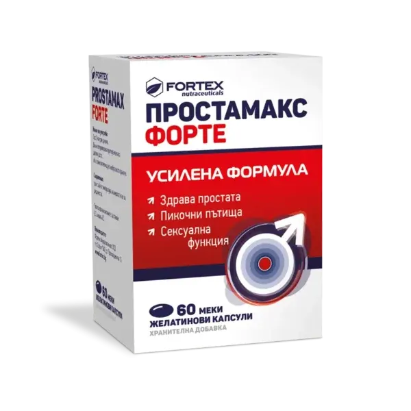 Fortex ProstaMax 30 kapsula me saw palmetto, hithër, willowherb dhe selen për prostatën