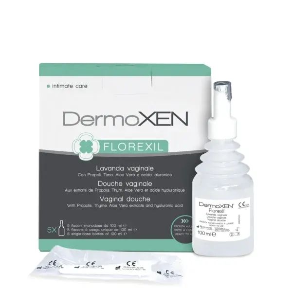 Dermoxen Florexil lavazh vaginal me acid laktik, prebiotik dhe acid hialuronik