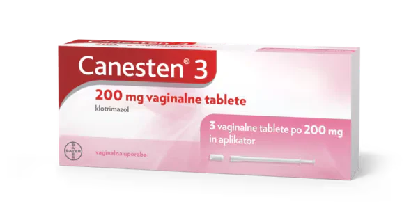 Canesten 3 200 mg 3 tableta vaginale me klotrimazol dhe aplikator