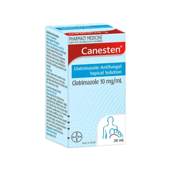 Canesten solucion kutan 10 mg/ml klotrimazol 20 ml për mykoza të lëkurës