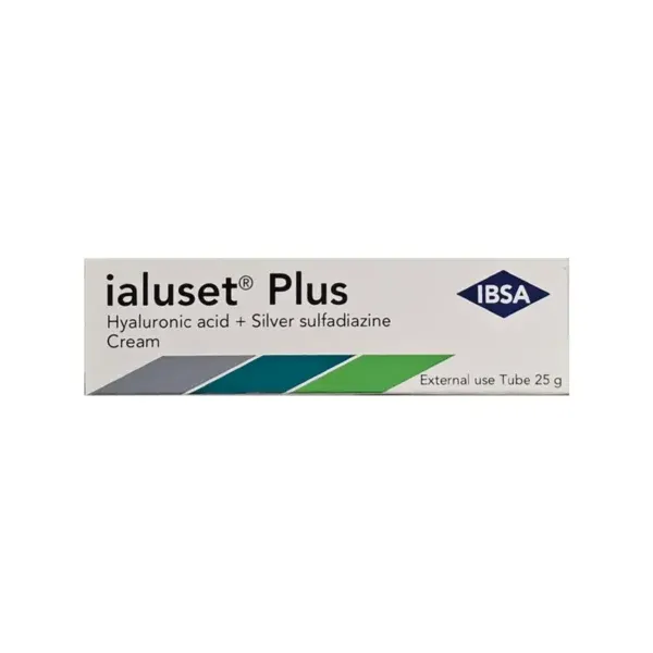 Ialuset Plus 25 g me acid hialuronik 0.2% dhe silver sulfadiazine 1% për plagë