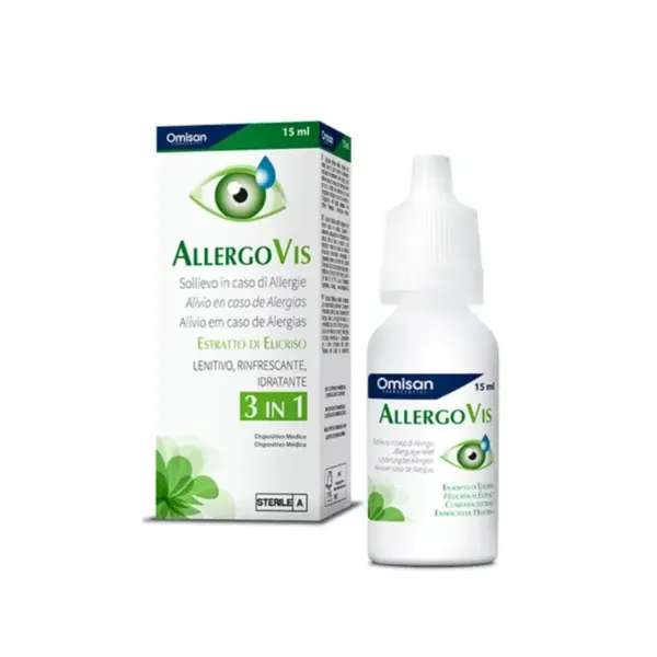 AllergoVis 15 ml pika për sy me Helichrysum italicum për irritim dhe alergji okulare