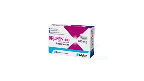 Brufen 400 mg 30 tableta me ibuprofen për dhimbje, inflamacion dhe temperaturë