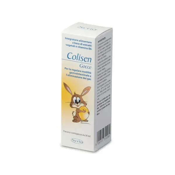 Syrio Colisen në pika me finok, kamomil, pasiflora, anise dhe vitaminë B6 për komfortin gastrointestinal te fëmijët.