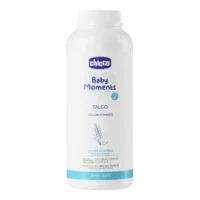 Chicco Baby Moments Delicate Powder, pudër 0m+ me kaolin dhe niseshte misri për lëkurën delikate të bebes.